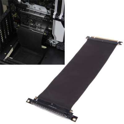 1Pcs NEW Gaming PCI-E x16 3.0 Black Extender Riser Cable 200mm PC Accessories
