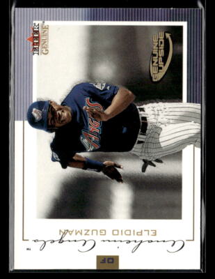 Elpidio Guzman #'d /1500 RC - 2001 Fleer Genuine  #102 Anaheim Angels