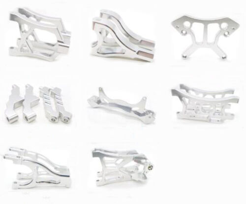 Aluminium Metall CNC Zum Selbermachen Upgrade Teile passend für 1/5 HPI Baja KM ROVAN RC Auto silber - Bild 1 von 11