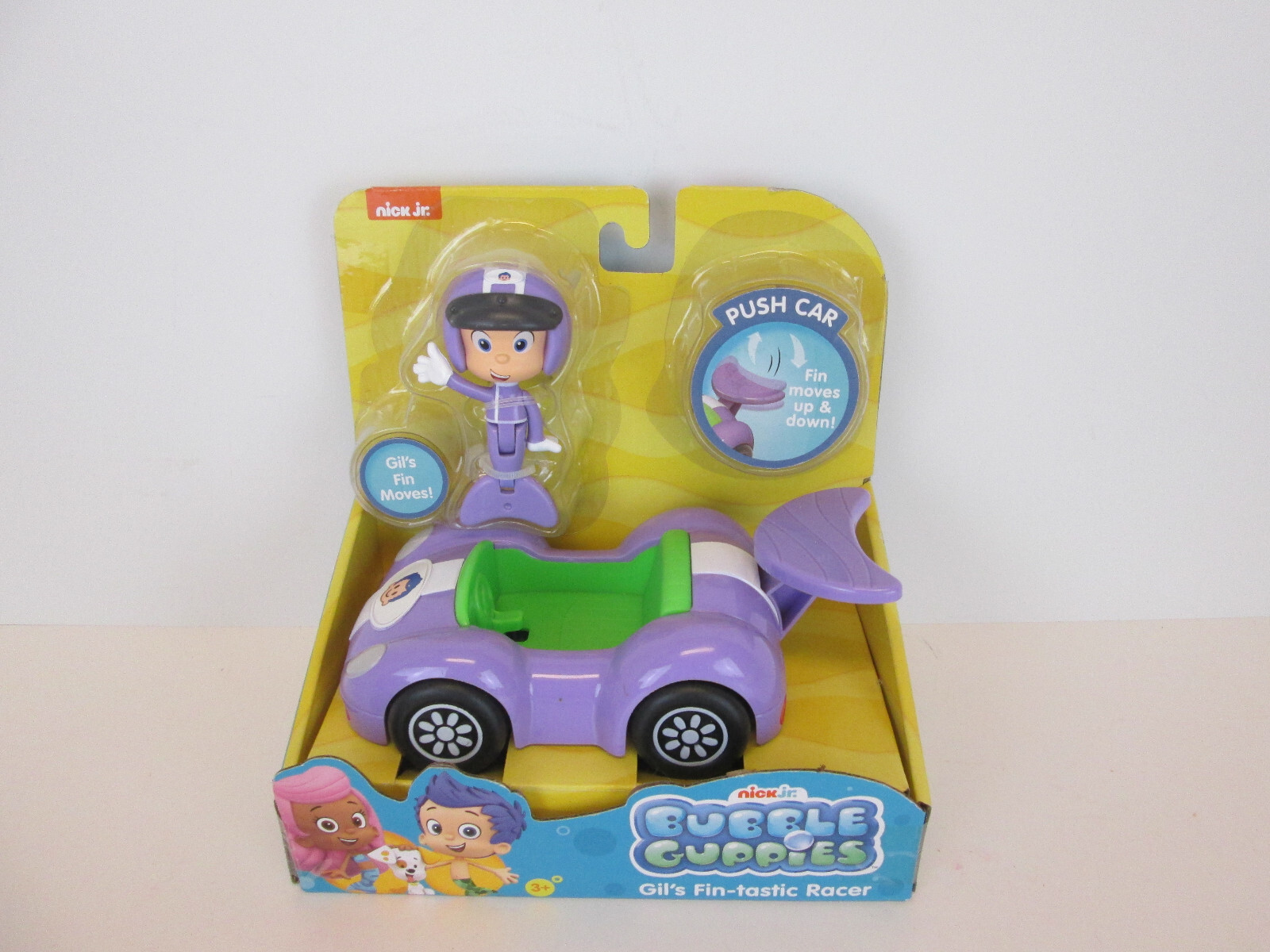 Nick Jr. Bubble Guppies Gil’s Fin-tastic Racer Push Car Toy New 2018