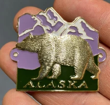 Alaska Bear Grizzly Hiking Staff Stick Medallion NEW