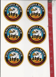 6 1995 Daytona Beach BIKETOBERFEST stickers motorcycle rat rod