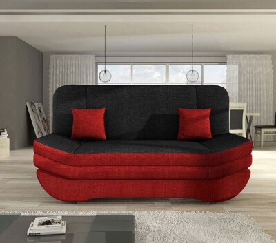 Schlafsofa Lara Lux Schlafcouch Bettsofa Sofa Couch Schlaffunktion Bettkasten