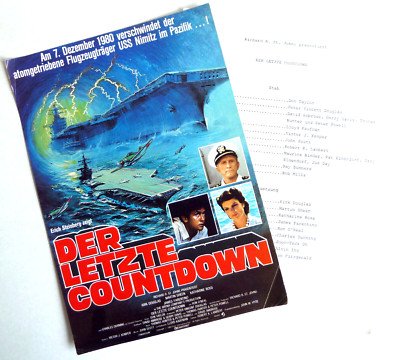 DER LETZTE COUNTDOWN Douglas Sheen PRESSEHEFT German Pressbook ´70 SCI-FI-KULT