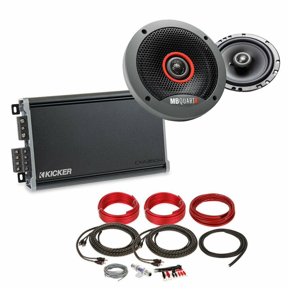 Kicker 46CXA3604T - 4-канальный усилитель класса AB с 65 динамиками и комплектом усилителей 8 AWG 4499000₽