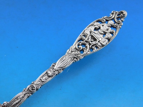 Labors of Cupid by Dominick and Haff Sterling Silver Asparagus Fork 9 3/4" - Picture 4 of 7