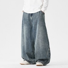 Pantalons En Jean Vintage Hip-Hop Pour Hommes, Larges Et Droits, Pour Skateboard