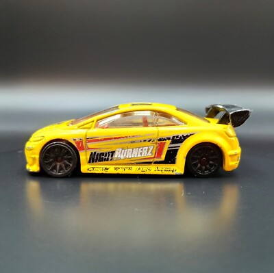 Hot Wheels 2011 Honda Civic SI Yellow #117 Nightburnerz | eBay