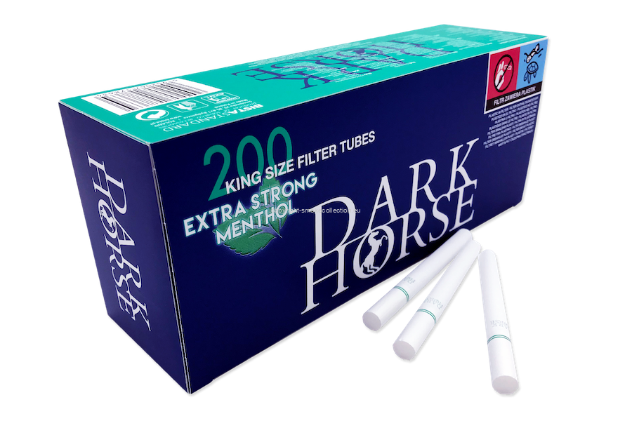 dark horse cigarette tubes DARK HORSE Extra Strong Menthol 3x200 Empty Cigarette Filter Tubes (600  total)