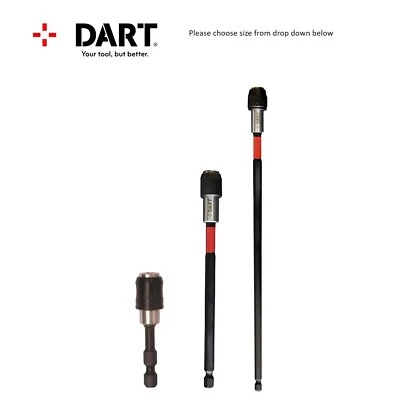 Dart Tools Locking Chuck Impact Driver Rated Magnetic Screwdriver Bit Holders