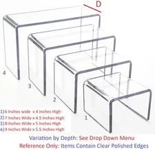 T'z Tagz New Clear Acrylic Risers Showcase Display Stands Collectable Organizers