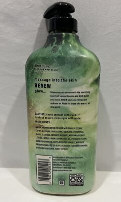 Quiet & Roar Renew Body Lotion Lemon Blossom + Mint Scent 16 oz