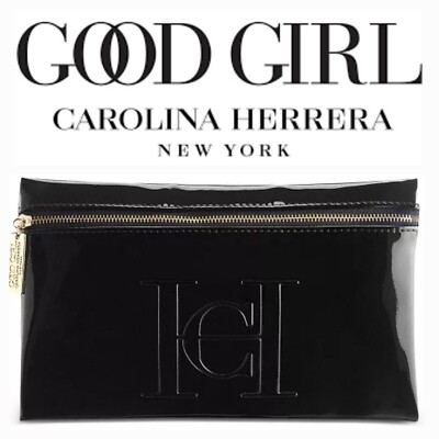 Carolina Herrera Good Girl Black Patent Toiletry Makeup Pouch