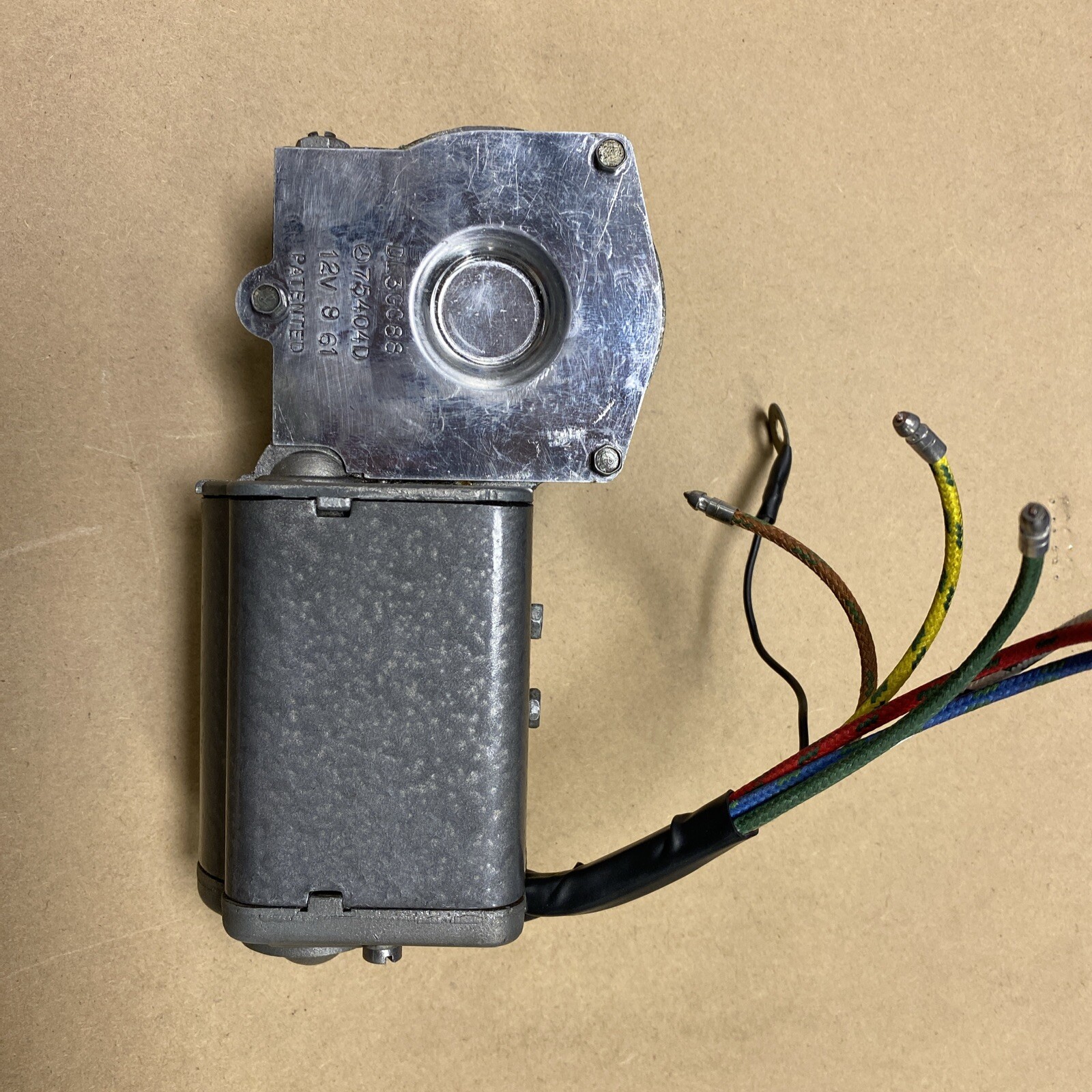 RARE 1961 JAGUAR ETYPE WIPER MOTOR XKE LHD SIE DATED 8/61 75404D