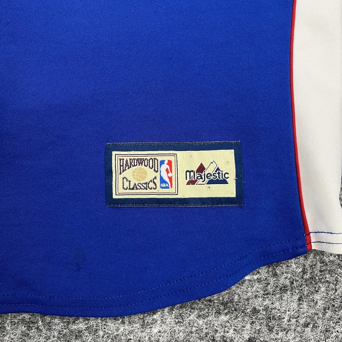 Vintage Philadelphia 76ers Jersey Mens Extra Large Blue NBA