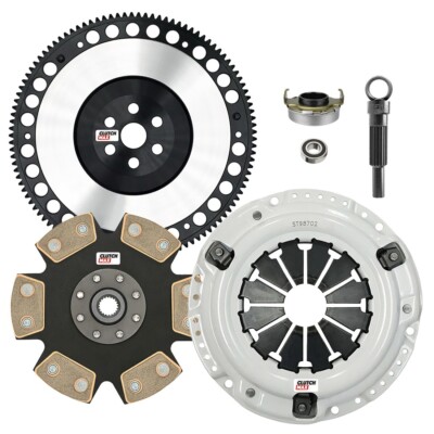 CM STAGE 4 CLUTCH & CHROMOLY FLYWHEEL KIT CIVIC D16Z6 D16Y7 D16Y8 D17A1 D17A2