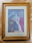 Rare "Drink Coca-Cola In Bottles" Framed Vintage Ad Poster - Lillian Nordica