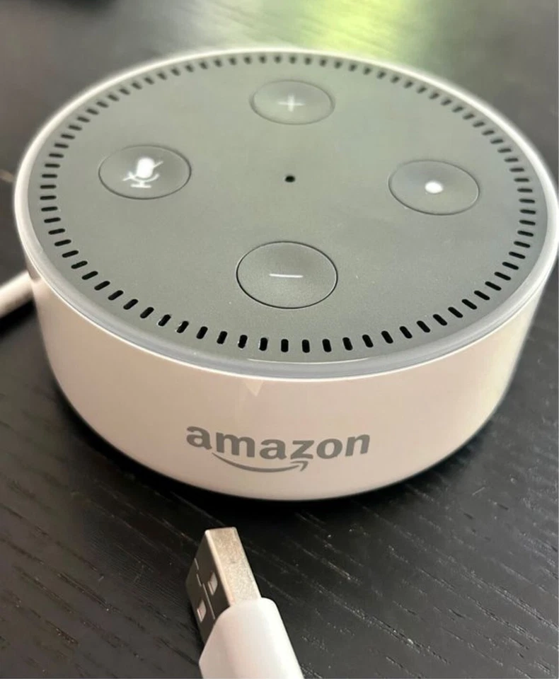 Amazon Echo Dot WEISS mit Netzteil, 2. Generation (RS03QR), Smart Lautsprecher