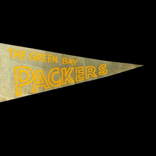 Vintage 1950s GREEN BAY PACKERS NFL Football Pennant Vince Lombardi Lambeau - Picture 10 of 14