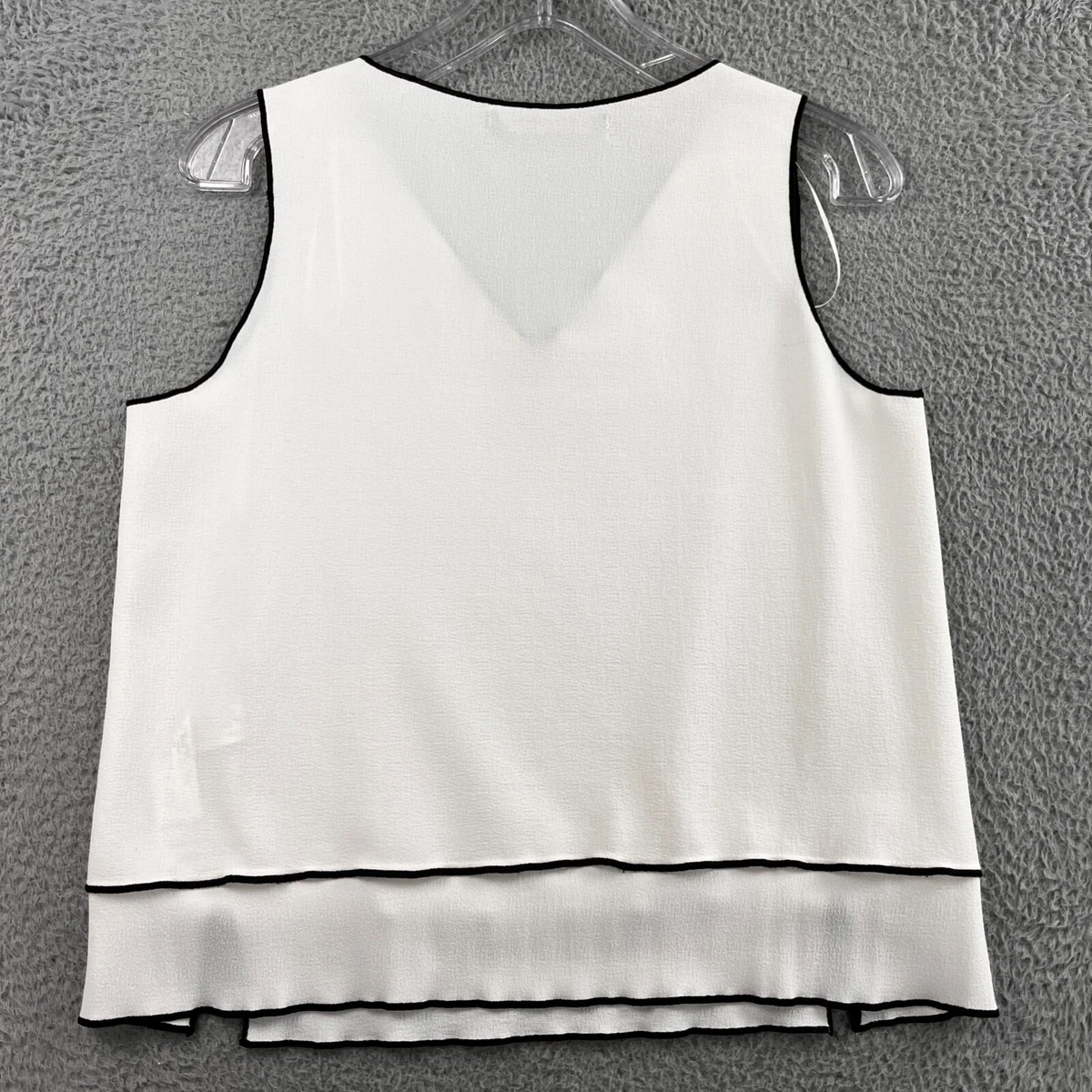 Zara Top Womens Small White Sleeveless Tank Top Lightweight