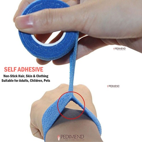 PEDIMEND™ Cohesive Elastic Bandage Self Adhesive Wrist Ankle Gauze Tape 1PC Wrap - Picture 10 of 13