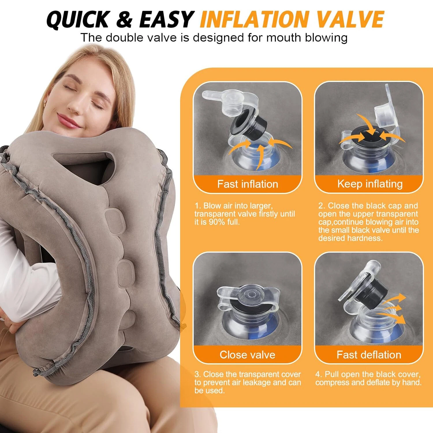 Double inflation valve detail