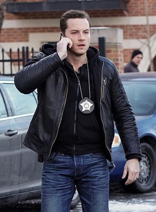 JESSE LEE SOFFER CHICAGO P.D. BLACK HANDMADE LEATHER JACKET