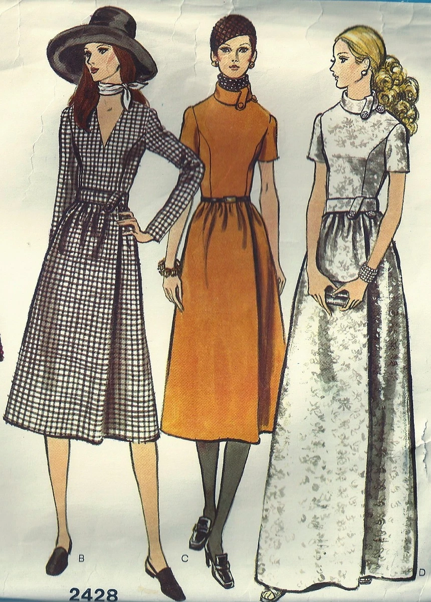 Vogue Sewing Pattern 2428 Misses One Piece Dress in Four Lengths Pants SZ 10