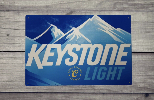 Keystone Light Beer Vintage Style Tin Bar Sign Poster Man Cave Collectible New