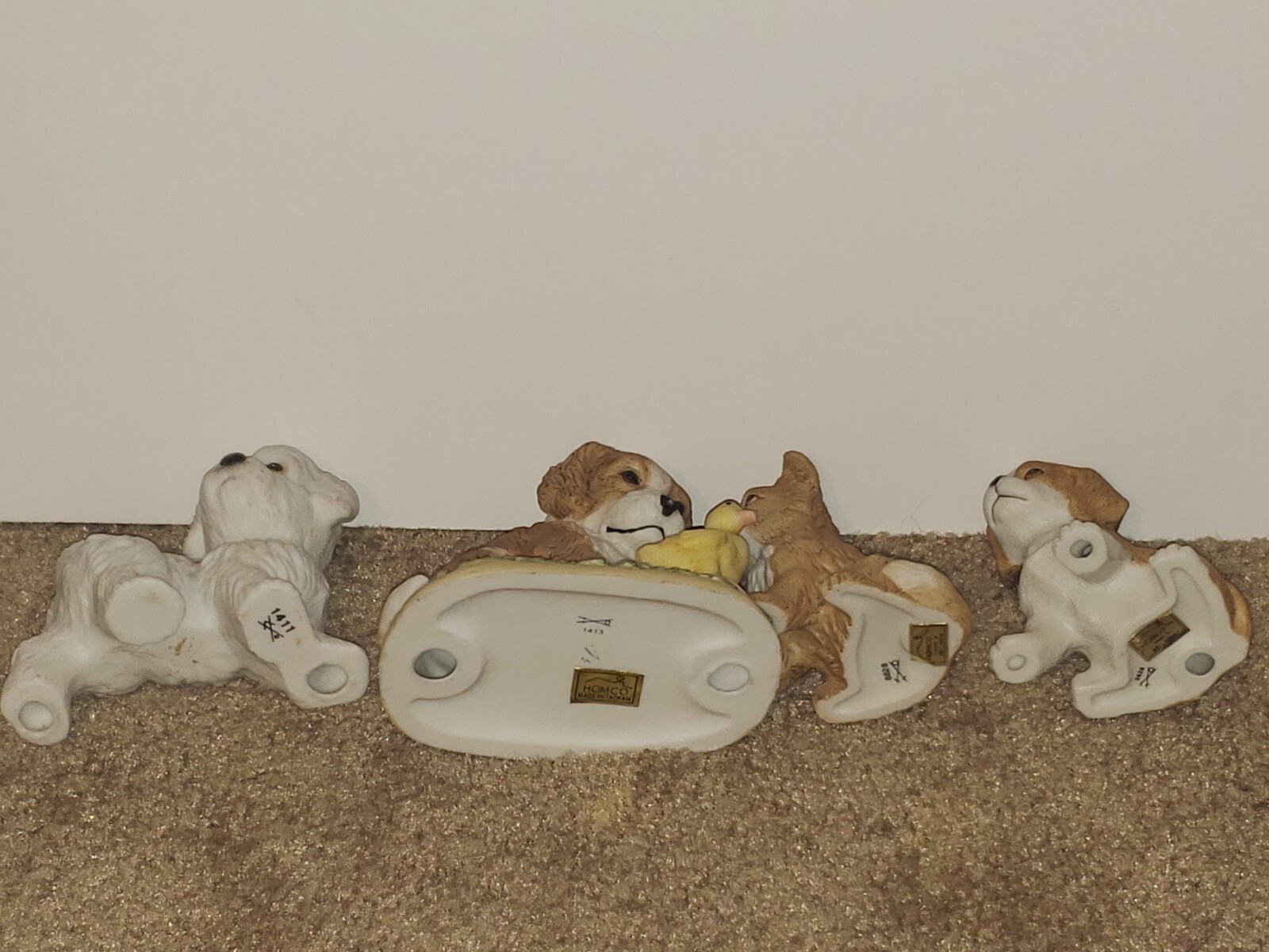 Lot Of 4 Vintage Homco Dog Figurines eBay