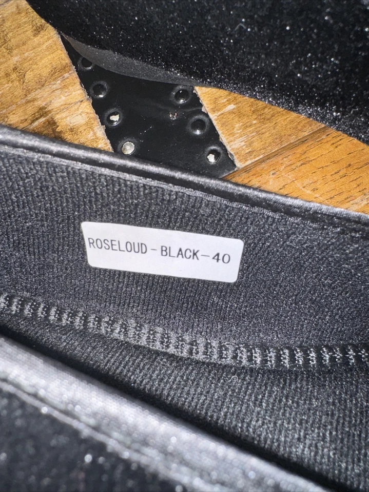 Flexus by Spring Step Textile Slippers Roseloud NWOB Black US Sz 9 - Image 4 of 4