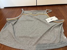 Nike Dri-Fit Women's Training Ribbed Tank Top Yoga Grey size XXL