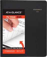 AT-A-GLANCE 2025 Appointment Book Planner, Weekly (Jan 2025-Jan 2026), 8-1/4" X