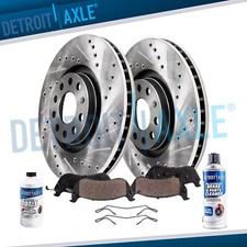 12.28'' Front Drilled Rotors Brake Pads Kit for Volkswagen EOS Jetta GTI Audi A3