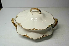 Homer Laughlin  China Bowl with lid LQQK antique
