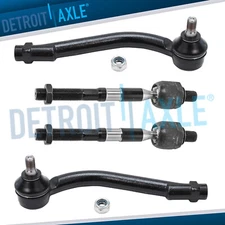 Front Inner Outer Tie Rod Ends Suspension Kit for Hyundai Santa Fe Kia Sorento