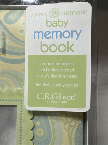 ANNA GRIFFIN Sweet Pea Baby Album Memory Book - CR GIBSON (8.5x11) NEW IN BOX - Picture 8 of 9