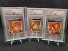 PSA 9 CHARIZARD PSA 7 CHARMELEON PSA6 CHARMANDER 1999 POKEMON MERLIN STICKER SET