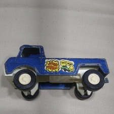 Wheelie Wagon Tootsietoy - 1969 - PICK-UP TRUCK - 4" Long - Blue Made in USA
