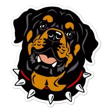 Rottweiler Dog, Vinyl Decal Sticker, Indoor Outdoor, 3 Sizes, 8135