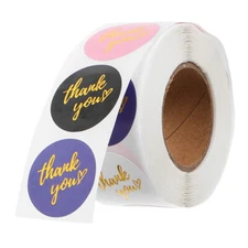 Self-adhesive Thank You Decals Gift Packing Thank You Stickers Sealing Stickers
