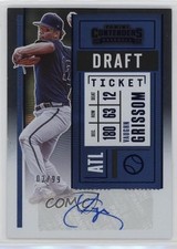 2020 Panini Contenders Prospect Draft Ticket Blue 2/99 Vaughn Grissom Auto 0nr3