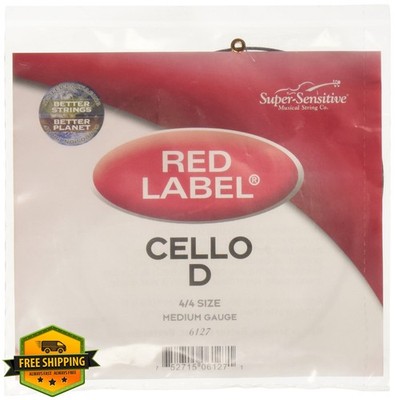 Super Sensitive Cello D String 4/4 1/2 1/4 etc.