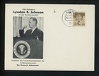 Postal History Germany #936 Post Card LBJ Lyndon B Johnson Visit 1967 Cologne  — photo 1