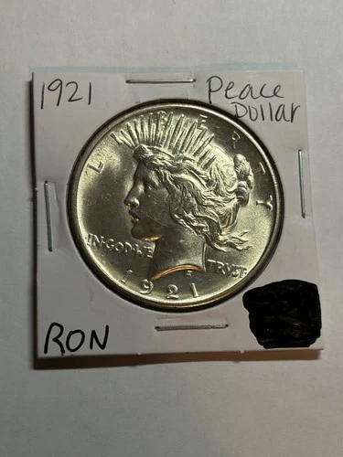1921 Peace Silver Dollar $1 UNC High Relief Key Date Great Luster