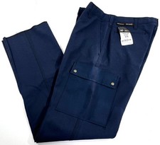 MENS 34 WORKRITE FIRE RESISTANT NOMEX IIIA FULL CUT CARGO PANTS FP52 NAVY NOHEM