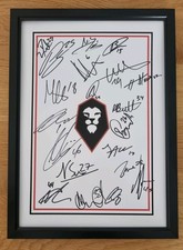 Salford city Fc Signed 2026 A4 Sheet Framed  hand signed autograph