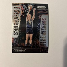 CAITLIN CLARK Fireworks 2025 Panini Prizm WNBA Basketball #9 Indiana