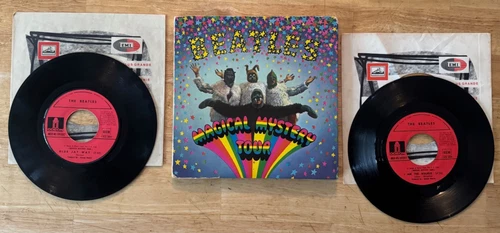 DOUBLE 45 7" FRENCH THE BEATLES EP ODEON MAGICAL MYSTERY TOUR