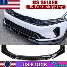 Front Bumper Lip Spoiler Splitter Diffuser Gloss Black For Kia Forte